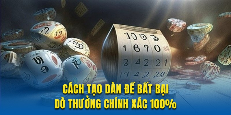 Cách Tạo Dàn Đề Bất Bại, Dò Thưởng Chính Xác 100%